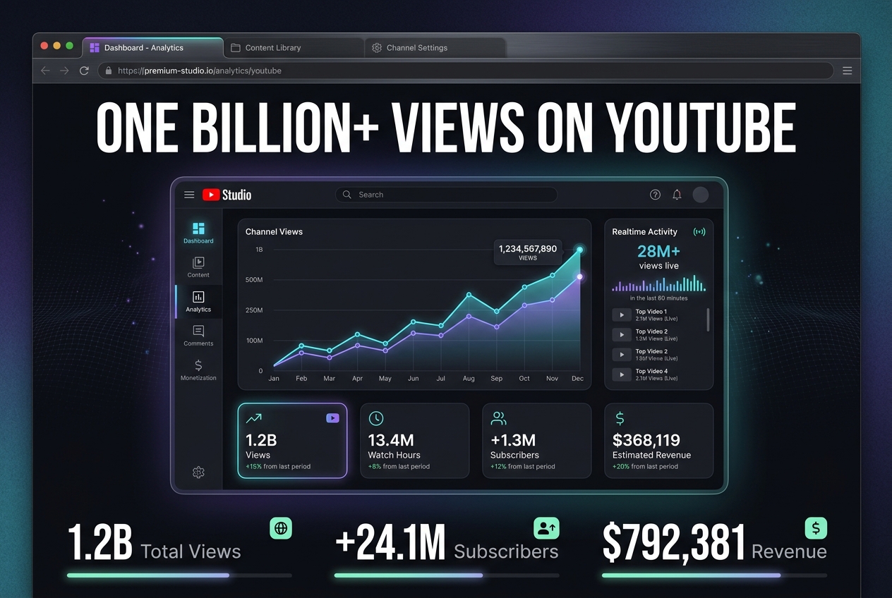 Virvid creators reached over 1 billion views on YouTube